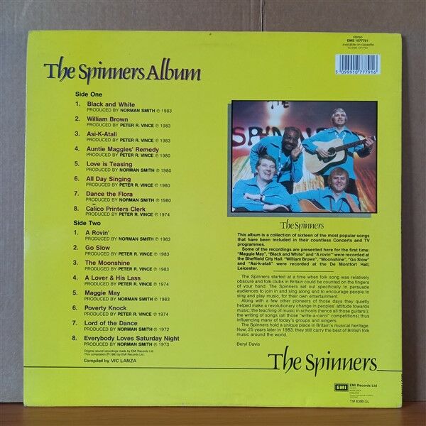 THE SPINNERS – THE SPINNERS ALBUM (1983) - LP 2.EL PLAK