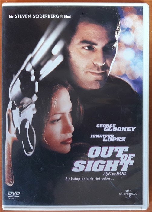 OUT of SIGHT - AŞK ve PARA - GEORGE CLOONEY - JENNIFER LOPEZ - STEVEN SODERBERGH - DVD 2.EL