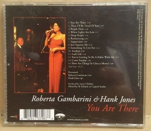 ROBERTA GAMBARINI & HANK JONES - YOU ARE THERE (2007) - CD 2.EL