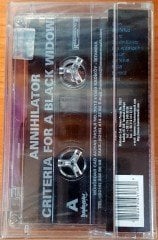 ANNIHILATOR - CRITERIA FOR A BLACK WIDOW CASSETTE MADE IN TURKEY ''NEW''