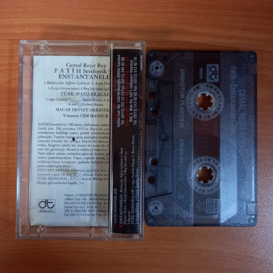 CEMAL REŞİT REY - FATİH ENSTANTANELER TÜRK MANZARALARI (1989) - KASET 2.EL