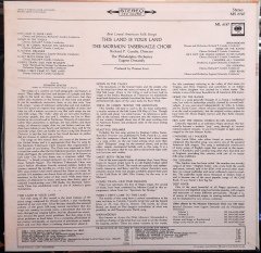 THIS LAND IS YOUR LAND - THE MORMON TABERNACLE CHOIR - PLAK 2.EL