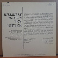 HILLBILLY HEAVEN - TEX RITTER - LP 2.EL PLAK