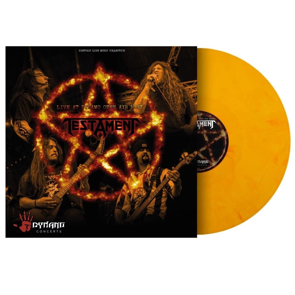 TESTAMENT - LIVE AT DYNAMO OPEN AIR 1997 (2019) - LP 2023 ORANGE MARBLED COLOURED EDITION SIFIR PLAK