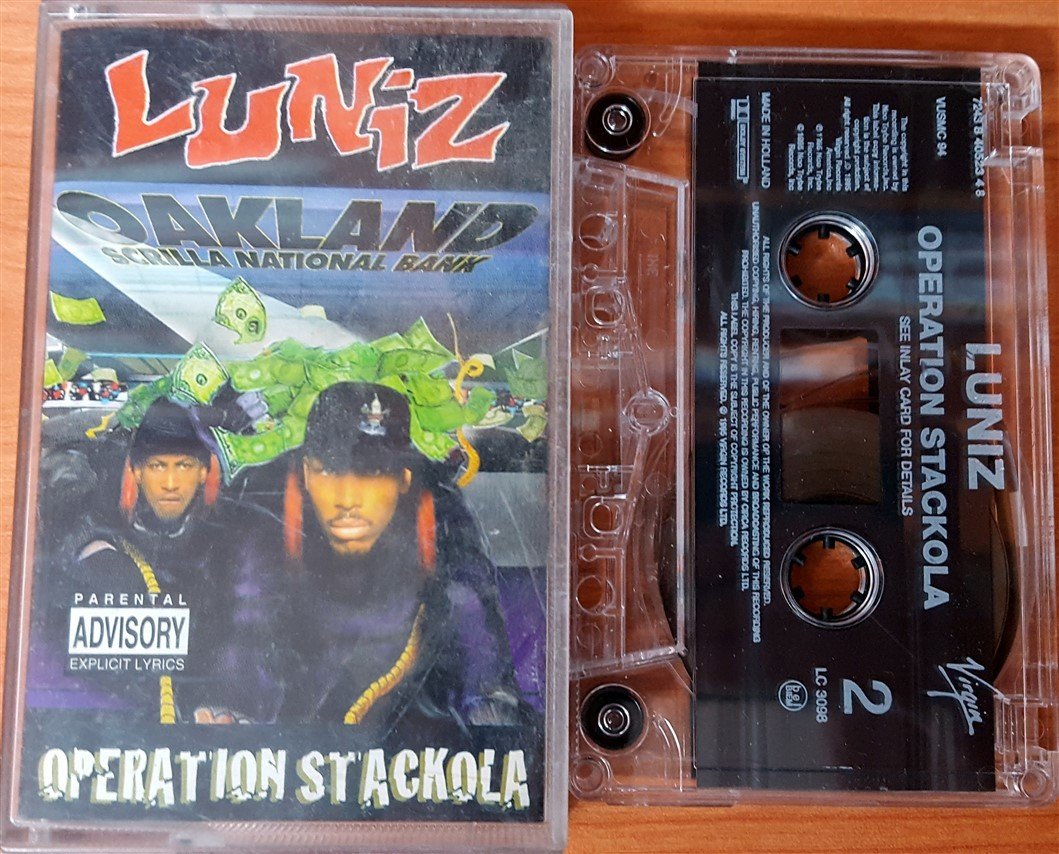 LUNIZ - OPERATION STACKOLA CASSETTE MADE IN HOLLAND ''USED''