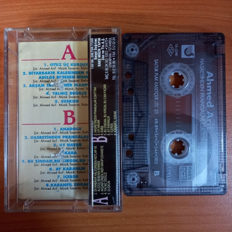 AHMED ARİF - HASRETİNDEN PRANGALAR ESKİTTİM (1989) - KASET 2.EL