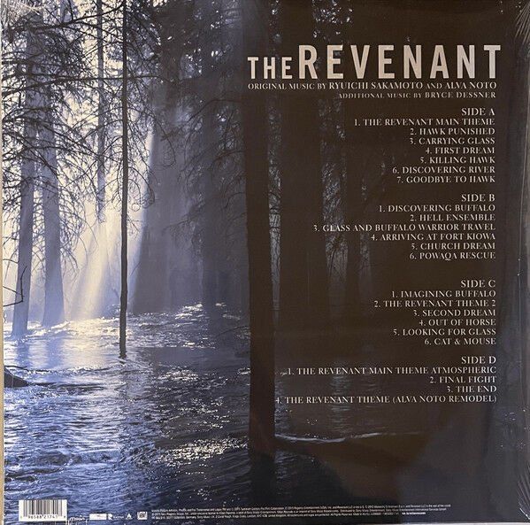 RYUICHI SAKAMOTO, ALVA NOTO, BRYCE DESSNER – THE REVENANT (ORIGINAL MOTION PICTURE SOUNDTRACK) (2015) - 2xLP 2023 SIFIR PLAK