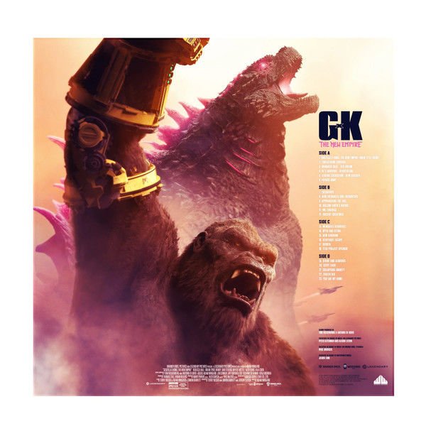 GODZILLA X KONG: THE NEW EMPIRE SOUNDTRACK (2024) - 2XLP DELUXE LIMITED EDITION 180GR GATEFOLD SPLATTER COLORED VINYL SIFIR PLAK