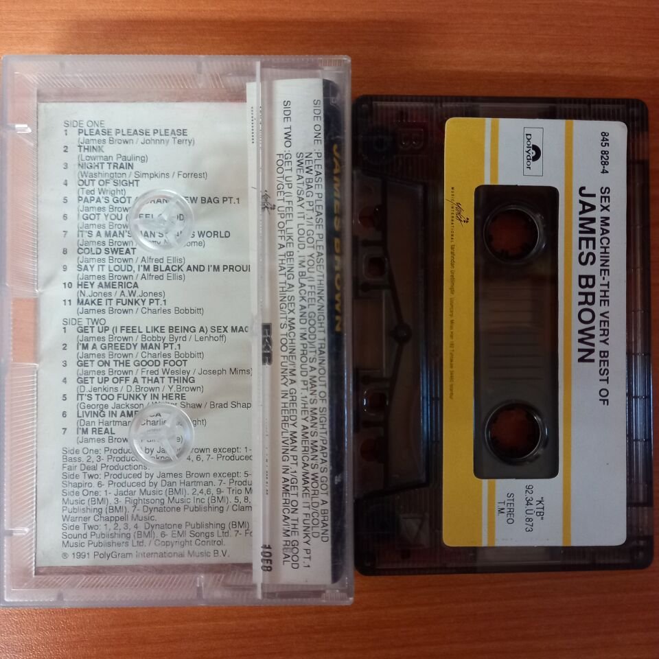 JAMES BROWN - SEX MACHINE / THE VERY BEST OF (1992) - KASET 2.EL