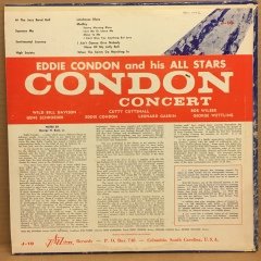 EDDIE CONDON AND HIS ALL STARS CONDON CONCERT 2.EL PLAK