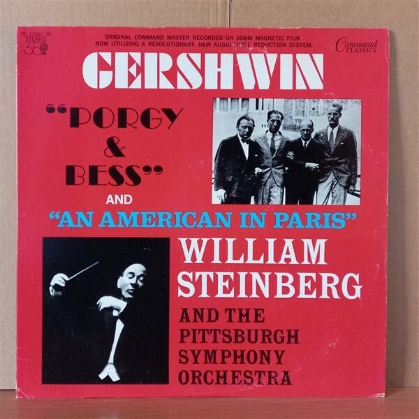 GEORGE GERSHWIN WILLIAM STEINBERG AND THE PITTSBURGH SYMPHONY ORCHESTRA WILLIAM STEINBERG – ''PORGY & BESS'' ''AN AMERICAN IN PARIS (1972) - LP 2.EL PLAK