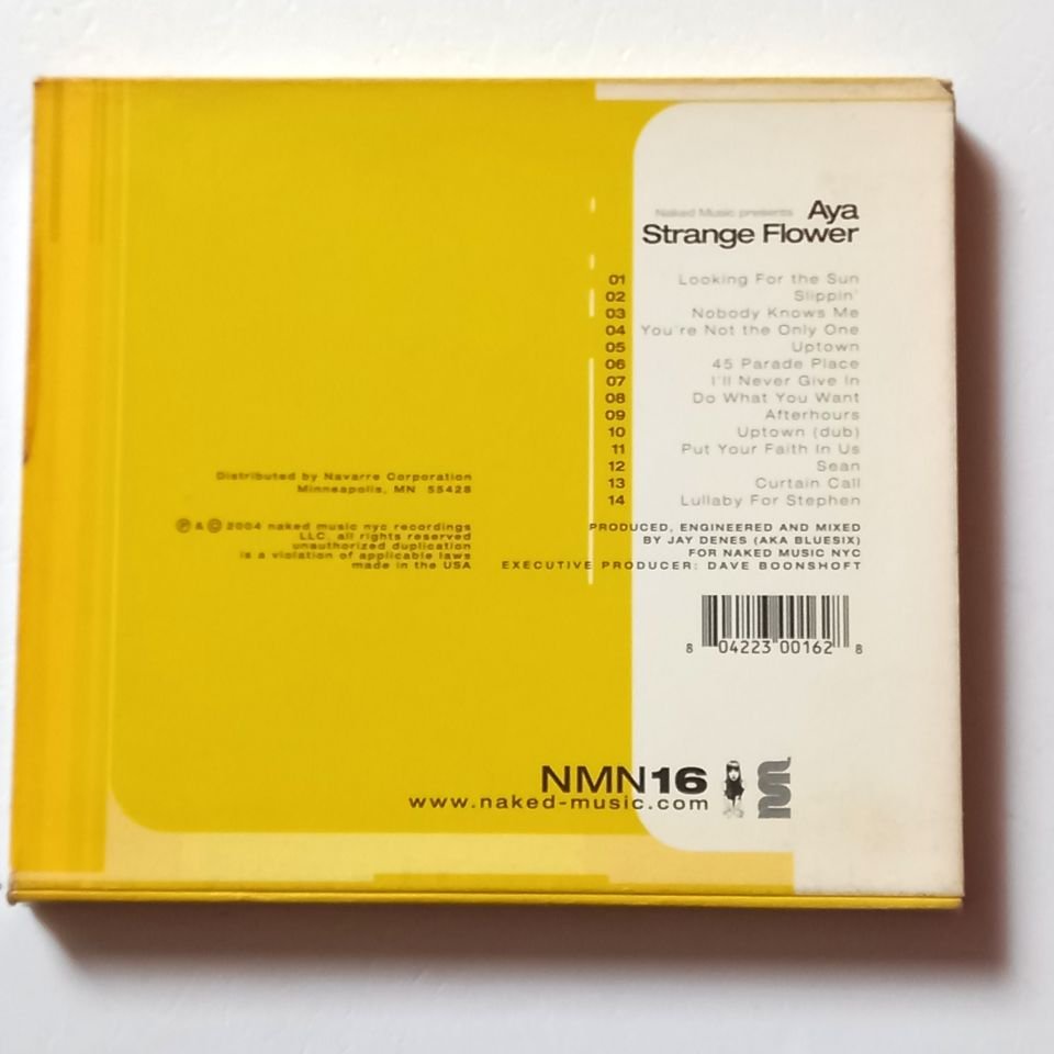 AYA – STRANGE FLOWER (2004) - CD SLIP COVER 2.EL