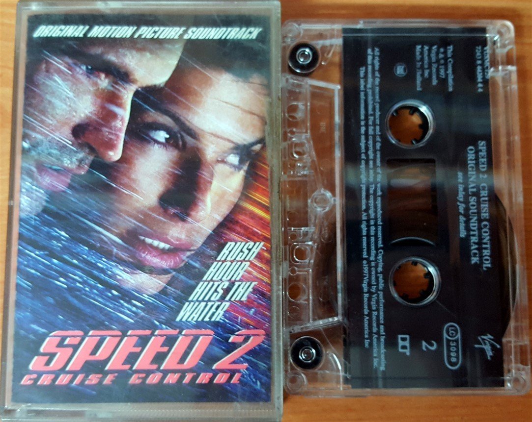 SPEED 2 - CRUISE CONTROL [SOUNDTRACK] CASSETTE MADE IN HOLLAND ''USED''