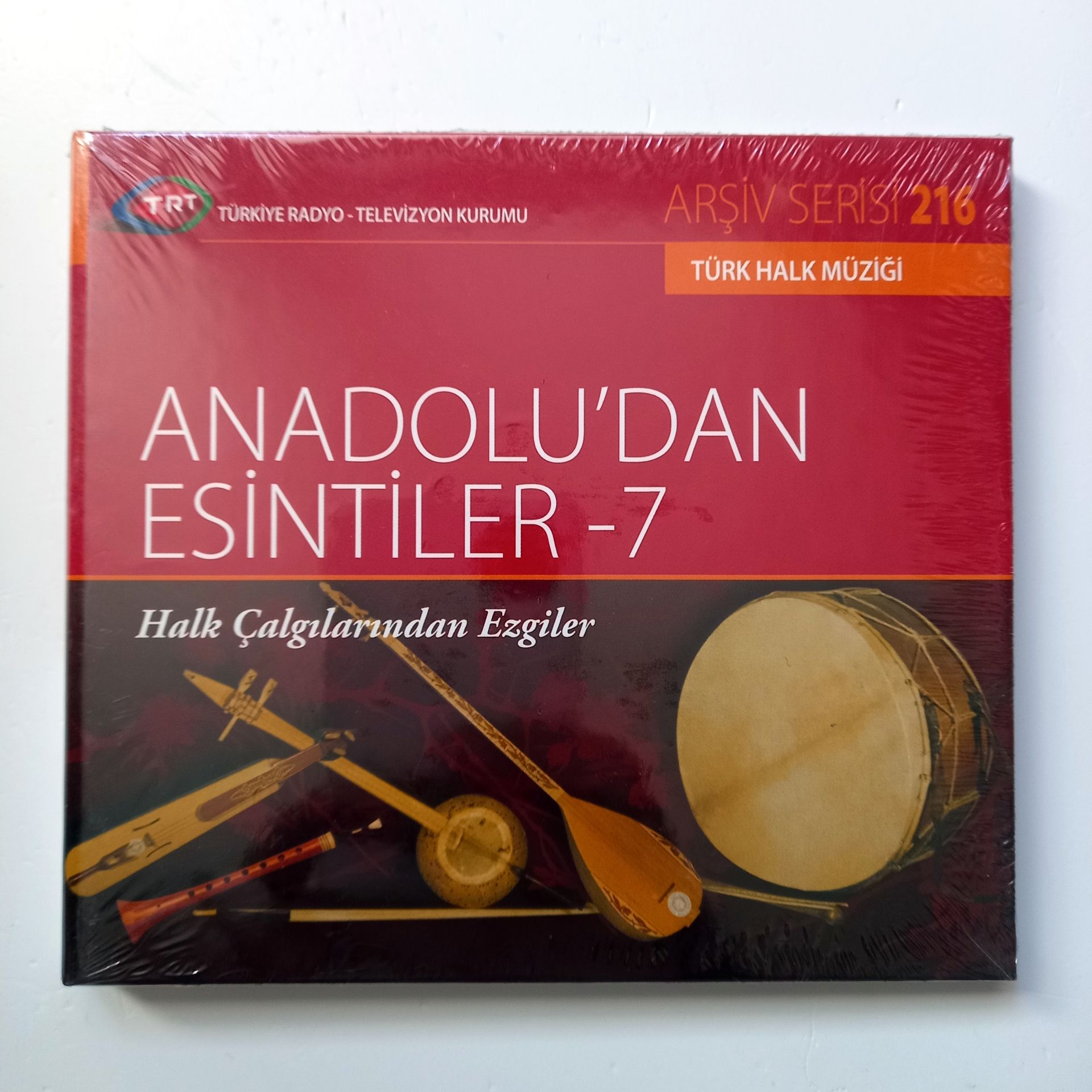 ANADOLU'DAN ESİNTİLER-7 / TÜRK HALK MÜZİĞİ / TRT ARŞİV SERİSİ 216 - CD SIFIR