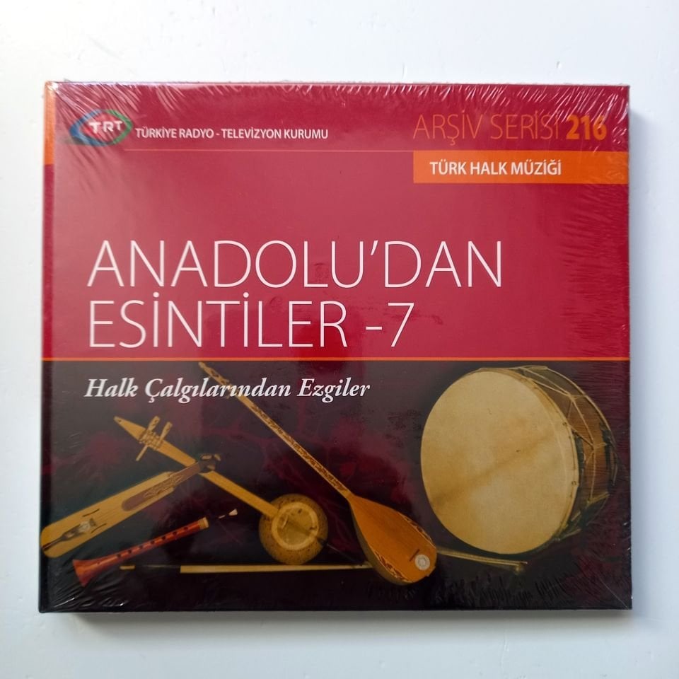 ANADOLU'DAN ESİNTİLER-7 / TÜRK HALK MÜZİĞİ / TRT ARŞİV SERİSİ 216 - CD SIFIR