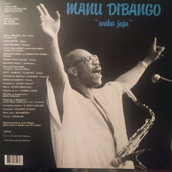 MANU DIBANGO - WAKA JUJU (1982) - LP 2020 AFRO BEAT JAZZ FUNK COLORED SIFIR PLAK
