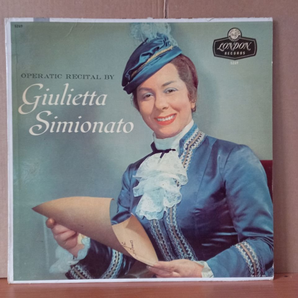 OPERATIC RECITAL BY GIULIETTA SIMIONATO / ROSSINI, VERDI, BELLINI, SAINT-SEANS, BIZET, MASSENET - LP 2.EL PLAK