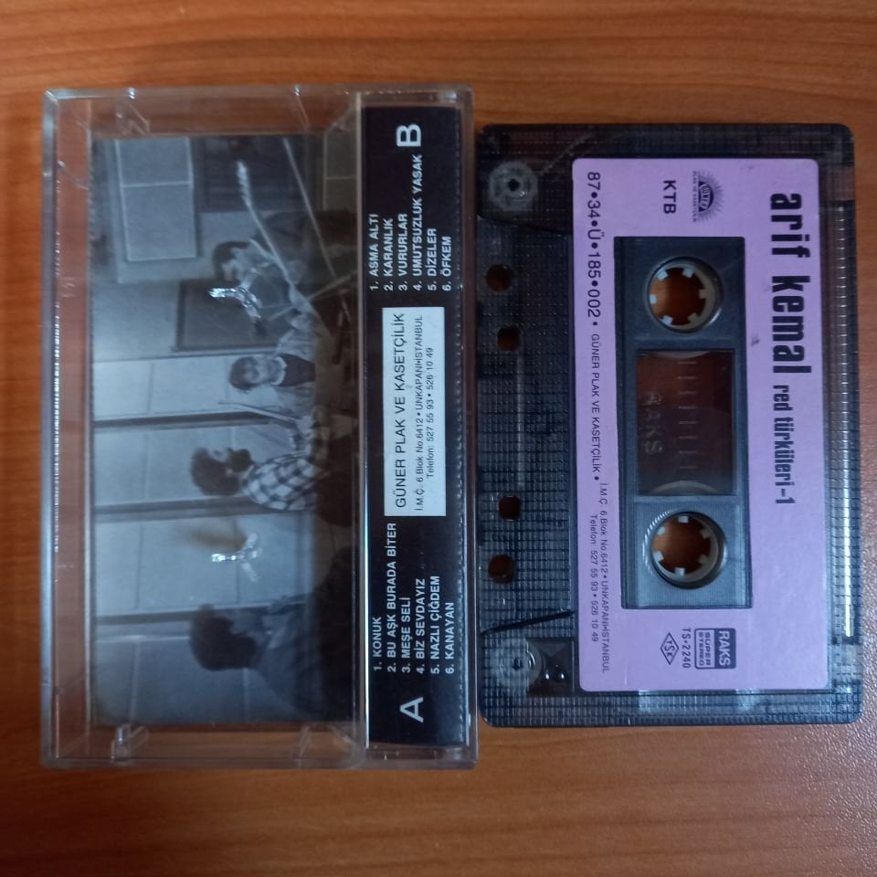 ARİF KEMAL - RED TÜRKÜLERİ 1 (1987) - KASET 2.EL