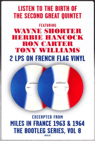MILES DAVIS QUINTET - PARIS JAZZ FESTIVAL, SALLE PLEYEL, 10/1/1964 (2024) - 2LP FRENCH FLAG VINYL SIFIR PLAK