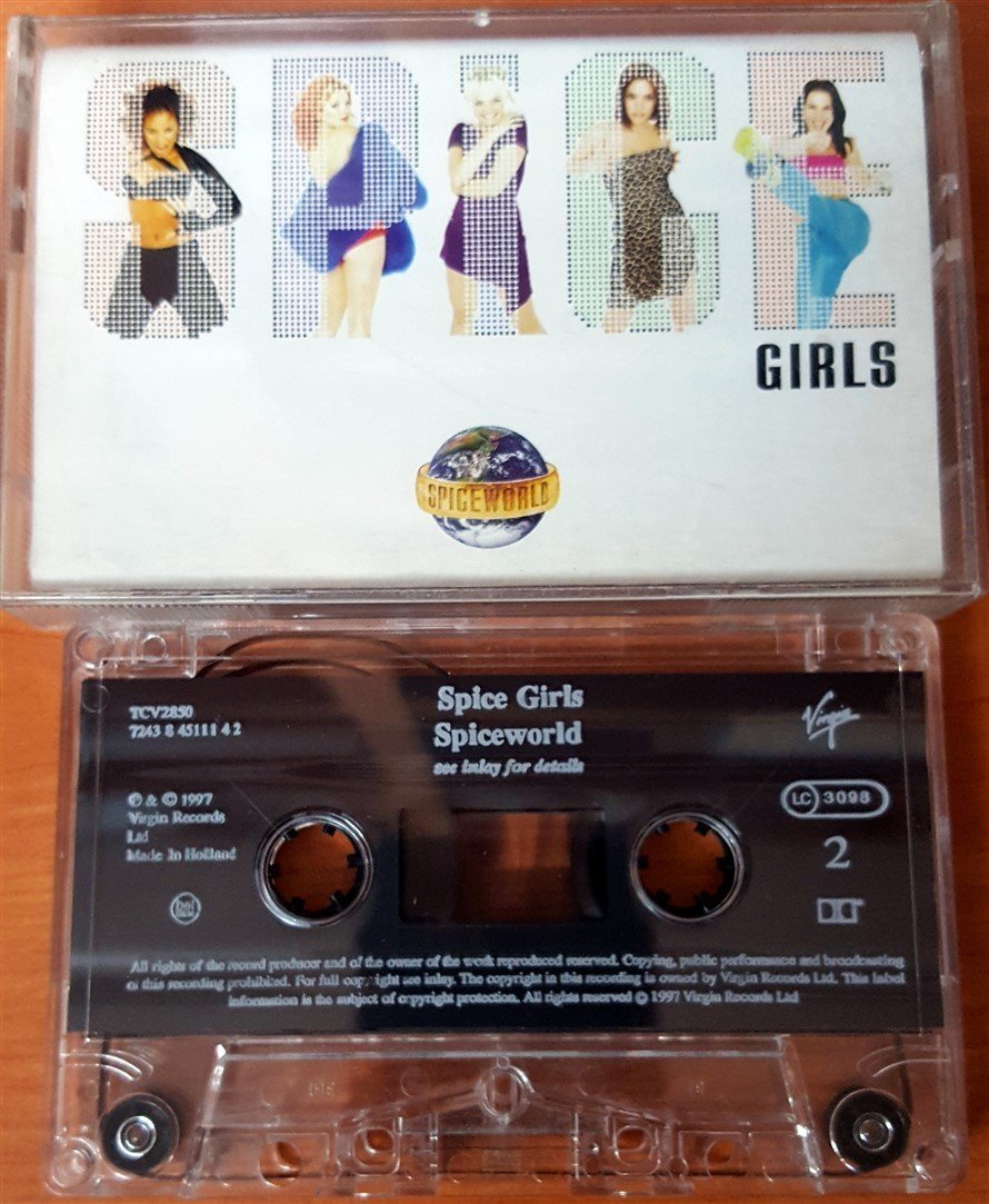 SPICE GIRLS - SPICEWORLD CASSETTE MADE IN HOLLAND ''USED''