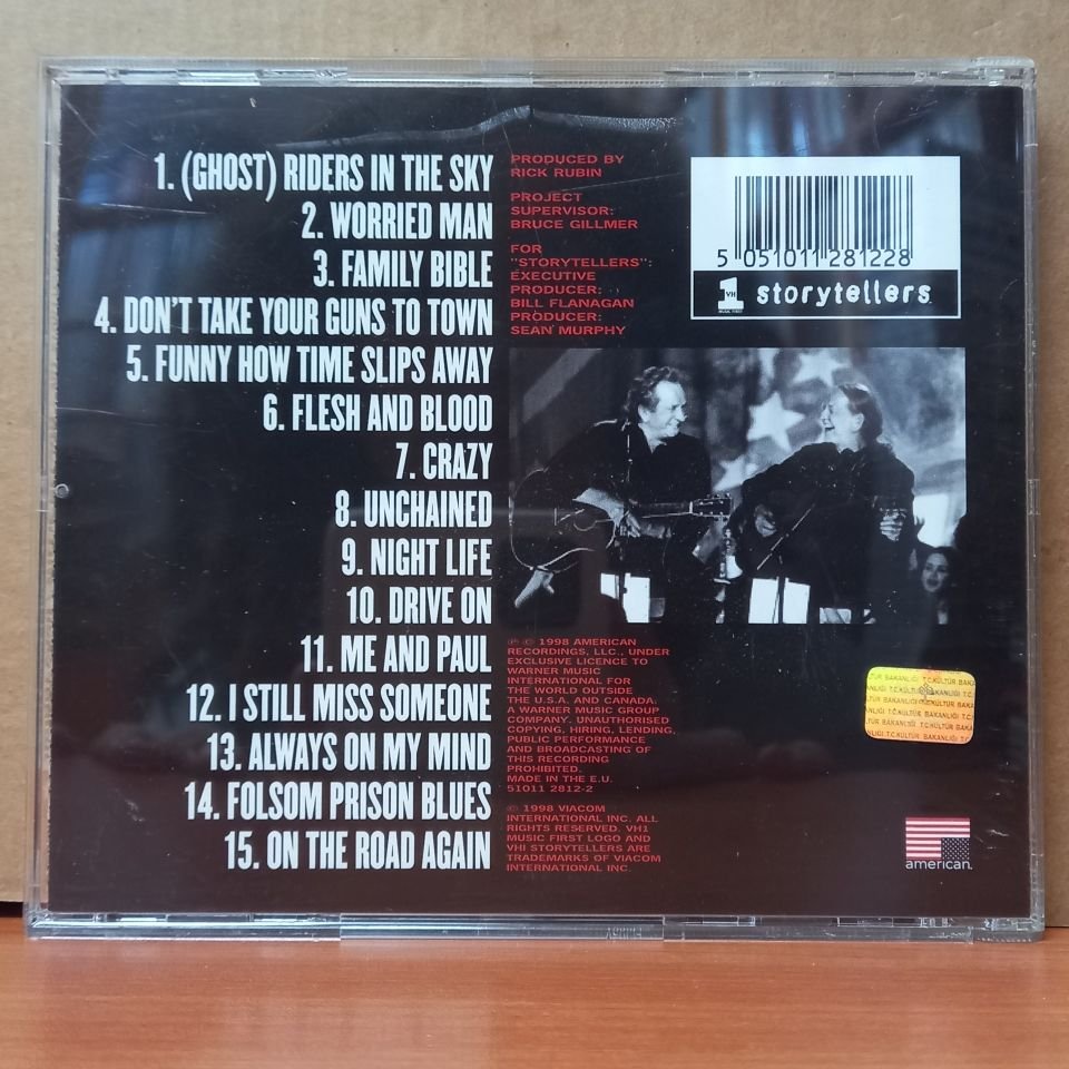 JOHNNY CASH / WILLIE NELSON - VH1 STORYTELLERS (1998) - CD 2.EL