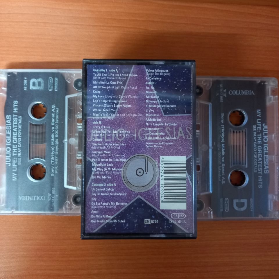 JULIO IGLESIAS - MY LIFE / THE GREATEST HITS (1998) - KASET 2.EL