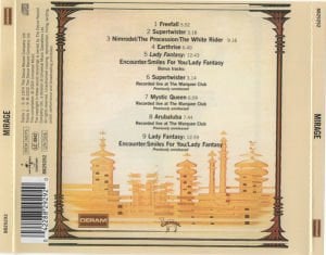 CAMEL – MIRAGE (1974) CD AMBALAJINDA SIFIR