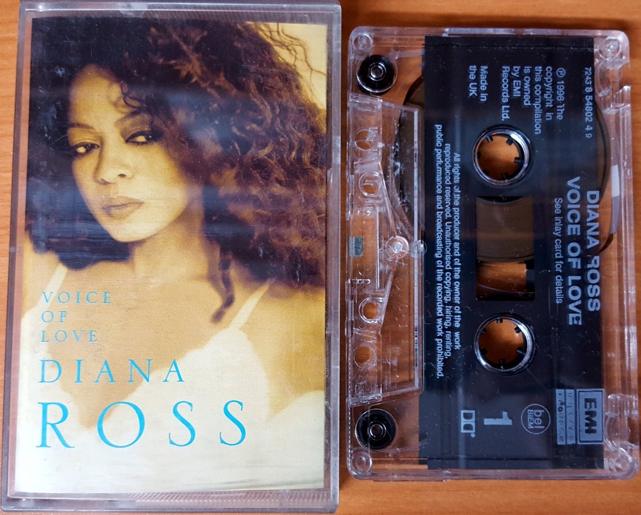 DIANA ROSS - VOICE OF LOVE (1996) CASSETTE MADE IN UK ''USED''
