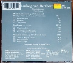 LUDWIG VAN BEETHOVEN / BERUHMTE KLAVIER-SONATEN / DUBRAVKA TOMSIC (1990) PILZ CD 2.EL