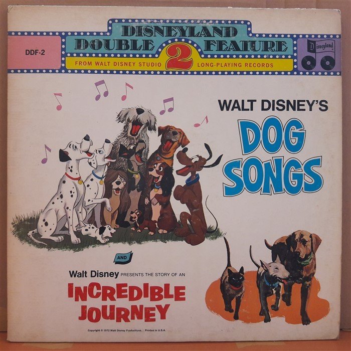 WALT DISNEY'S DOG SONGS (1972) - LP 2PLAK 2.EL