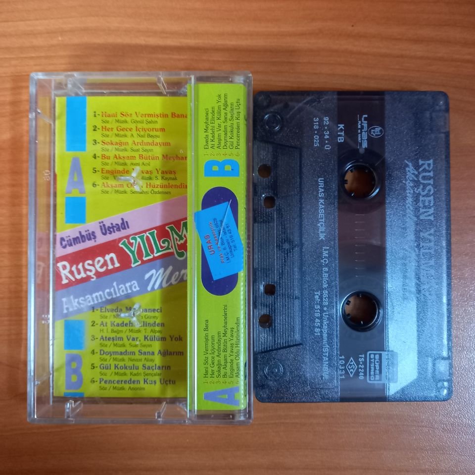 RUŞEN YILMAZ - AKŞAMCILARA MERHABA (1992) - KASET 2.EL
