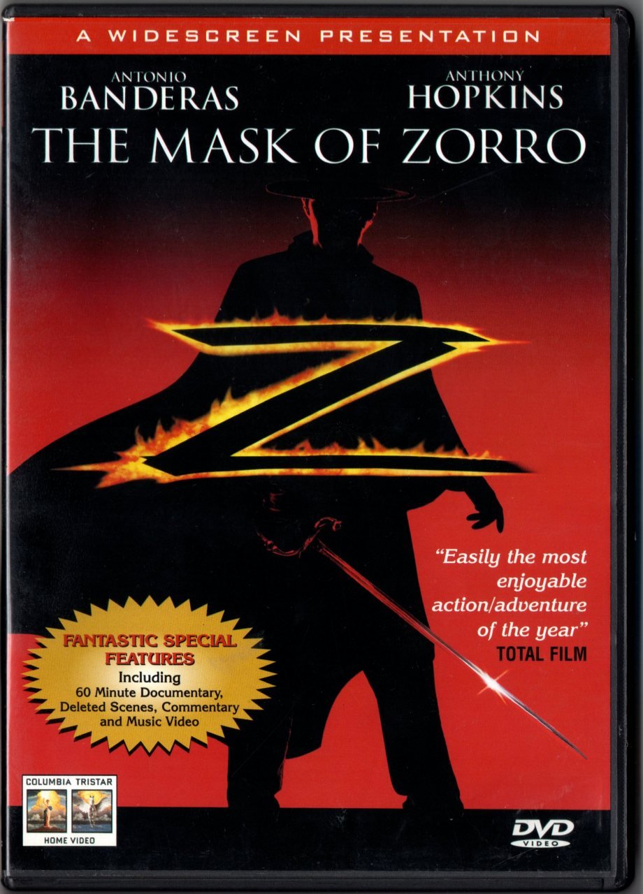 THE MASK OF ZORRO - ANTONIO BANDERAS - ANTHONY HOPKINS - DVD 2.EL