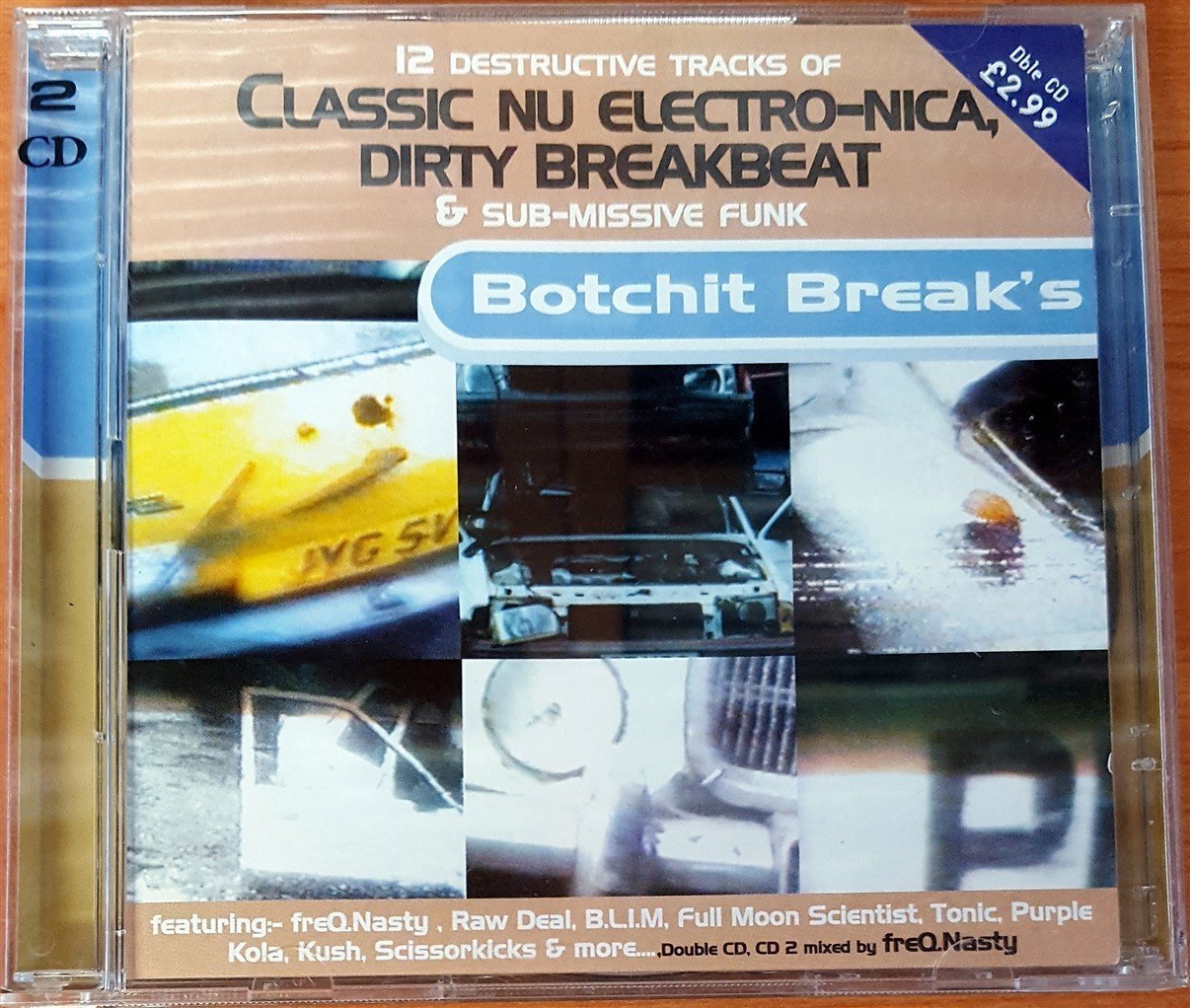BOTCHIT BREAK'S  / 12 DESTRUCTIVE TRACKS OF CLASSIC NU ELETRO-NICA, DIRTY BREAKBEAT / CD2 MIXED BY FREQ NASTY (1998) 2CD BREAKBEAT TRIP HOP 2.EL