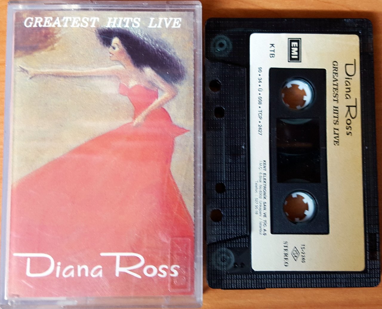 DIANA ROSS - GREATEST HITS LIVE (1990) KENT CASSETTE MADE IN TURKEY ''USED''