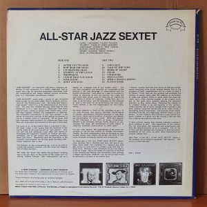 ALL-STAR JAZZ SEXTET - A JAM SESSION WITH - LP 2.EL PLAK