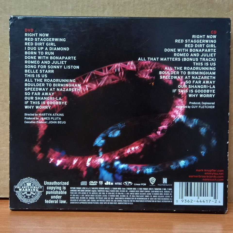 MARK KNOPFLER, EMMYLOU HARRIS - REAL LIVE ROADRUNNING (2006) - CD+DVD 2.EL