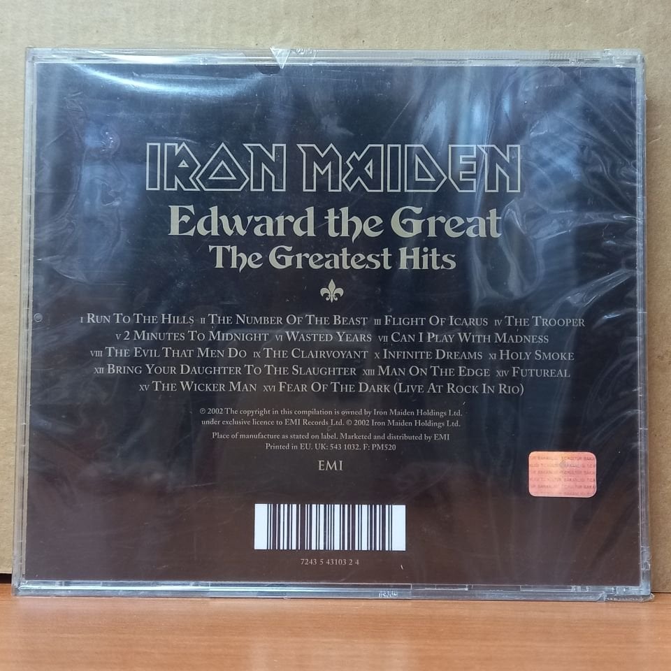 IRON MAIDEN - EDWARD THE GREAT (2002) - CD SIFIR