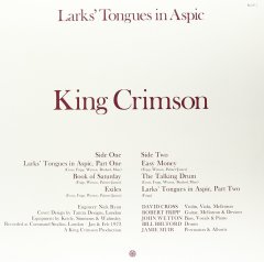 KING CRIMSON - LARKS' TONGUES IN ASPIC (1973) - LP 200GR 2013 EDITION SIFIR PLAK