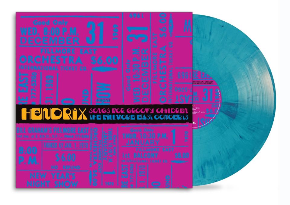 JIMI HENDRIX - SONGS FOR GROOVY CHILDREN / THE FILLMORE EAST CONCERTS '69 '70 RECORDINGS WITH BUDDY MILES & BILLY COX (2024) - LP COLURED SIFIR PLAK