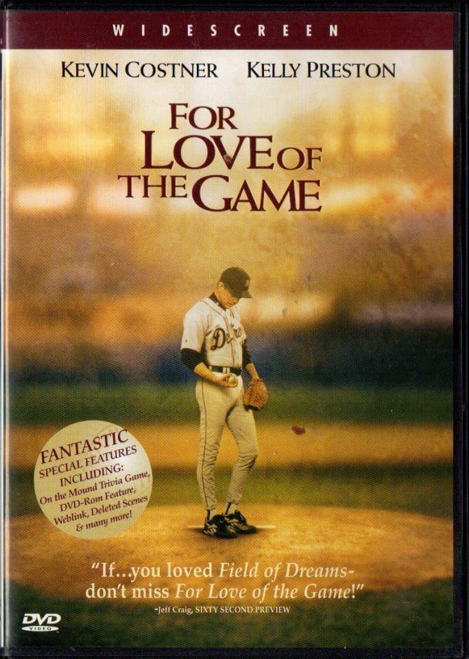 FOR LOVE OF THE GAME - KEVIN COSTNER - DVD 2.EL TÜRKÇE ALTYAZI YOKTUR