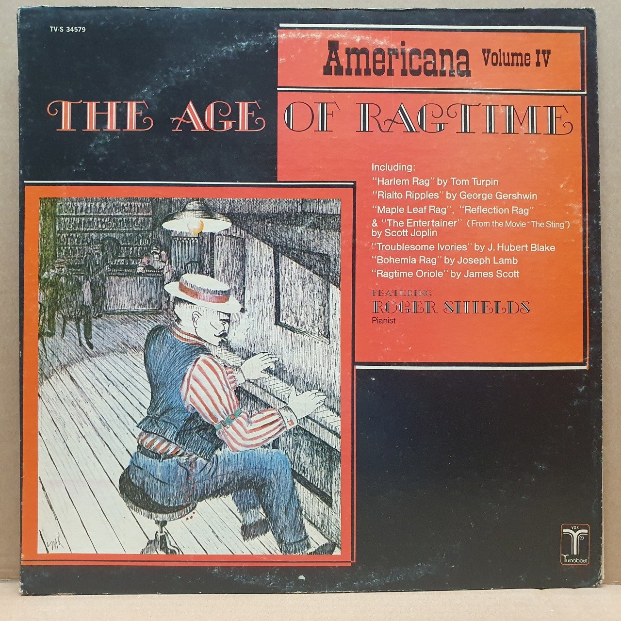 ROGER SHIELDS - AMERICANA VOL. IV: THE AGE OF RAGTIME (1974) - LP 2.EL PLAK