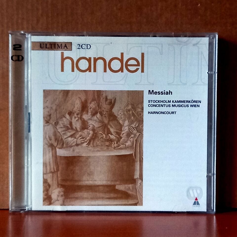 HANDEL: MESSIAH / STOCKHOLM KAMMERKÖREN, CONCENTUS MUSICUS WIEN, HARNONCOURT (1997) - 2CD 2.EL