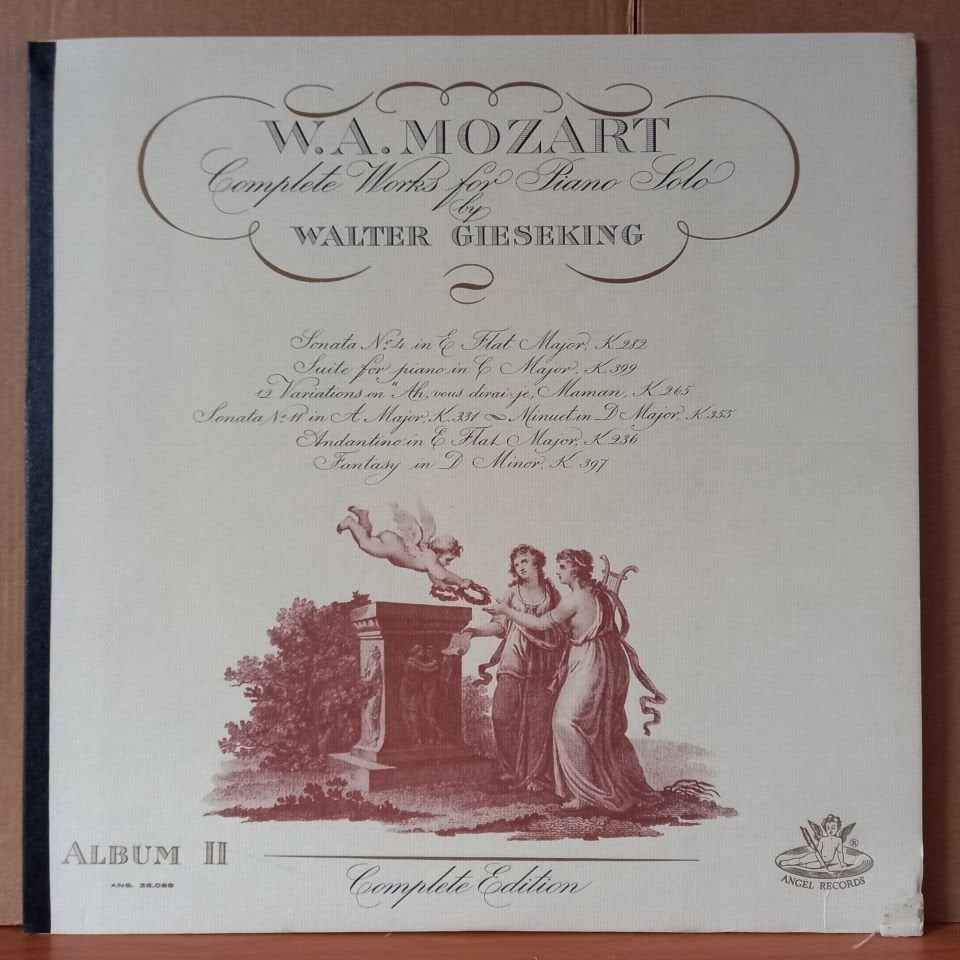W. A. MOZART: COMPLETE WORKS FOR PIANO SOLO, VOLUME II / WALTER GIESEKING - LP 2.EL PLAK