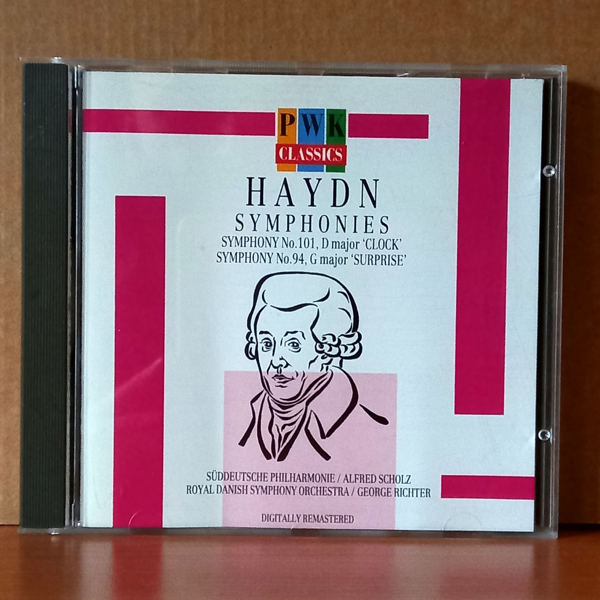 HAYDN SYMPHONIES / SYMPHONY NO.101 IN D MAJOR 'CLOCK', SYMPHONY NO.94 IN G MAJOR 'SURPRISE' / ALFRED SCHOLZ, GEORGE RICHTER (1988) - CD 2.EL