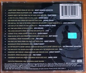 THE BEST OF JAMES BOND...JAMES BOND / SHIRLEY BASSEY, CARLY SIMON, DURAN DURAN, SHEENA EASTON, RITA COOLIDGE, TOM JONES, TINA TURNER (1999) - CD 2.EL