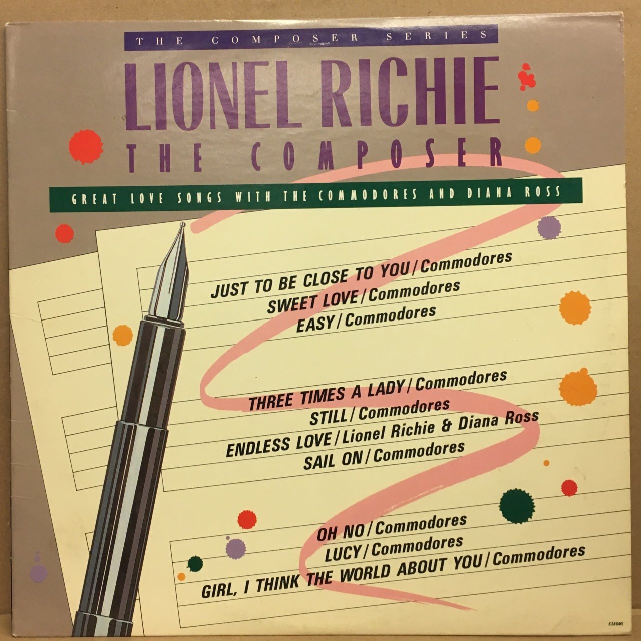 LIONEL RICHIE THE COMPOSER GREAT LOVE SONGS WITH THE COMMODORES & DIANA ROSS (1986) - PLAK 2.EL