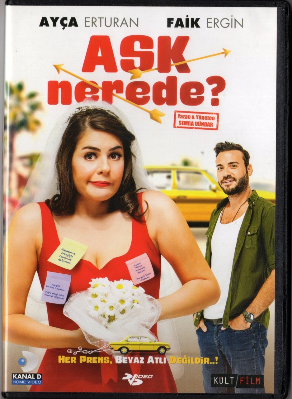 AŞK NEREDE? - AYÇA ERTURAN - FAİK ERGİN - SEMRA DÜNDAR - DVD 2.EL