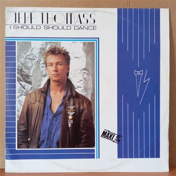 JEFF THOMASS – I SHOULD SHOULD DANCE (1985) - 12'' 45RPM MAXI SINGLE 2.EL TURUNCU RENKLİ PLAK