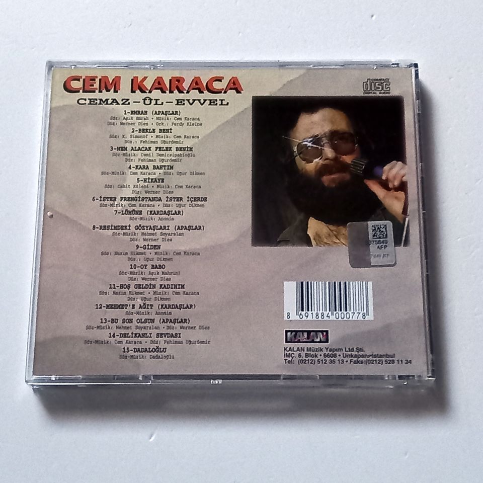 CEM KARACA - CEMAZ-ÜL-EVVEL (1994) - CD KALAN MÜZİK 2.EL