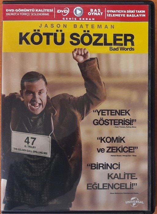 KÖTÜ SÖZLER - BAD WORDS - JASON BATEMAN - BAS OYNAT DVD 2.EL
